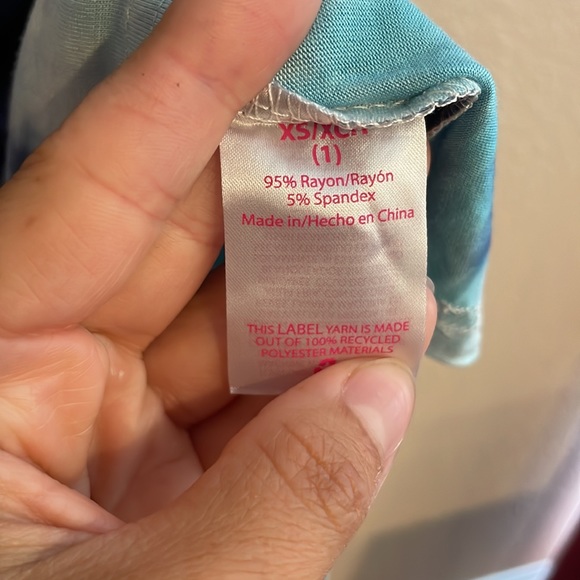 NWT TYE DYE VNECK TOP BLUE AND PURPLE Y2K vibes various sizes - Picture 8 of 8